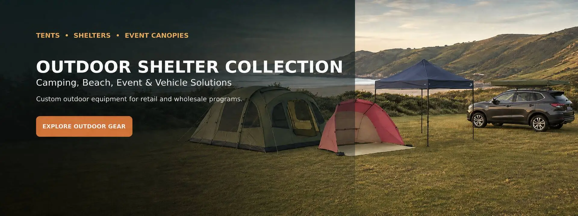 Tenda ao ar livre durável e segura