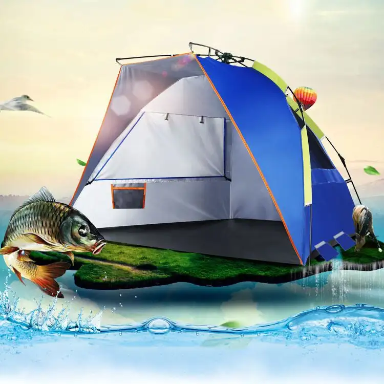 Abrigo solar de acampamento com âncora de areia Abrigo solar de acampamento com âncora de areia