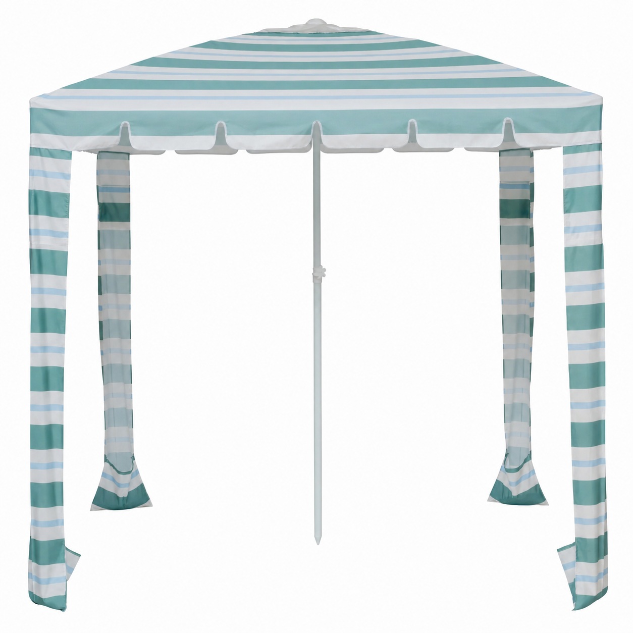 Cabana de praia familiar personalizada de 2m x 2m com bolsos de areia