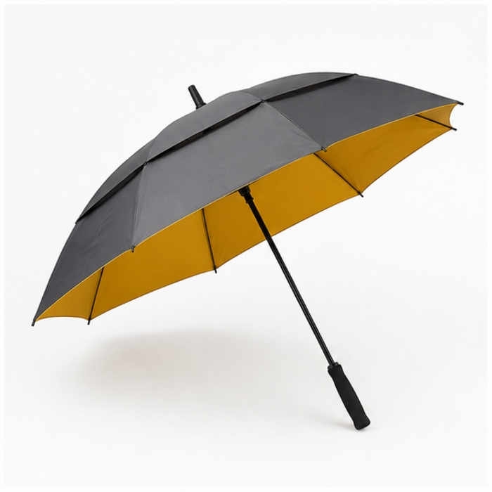 Guarda-chuva de golfe com dossel duplo personalizado de 30 polegadas