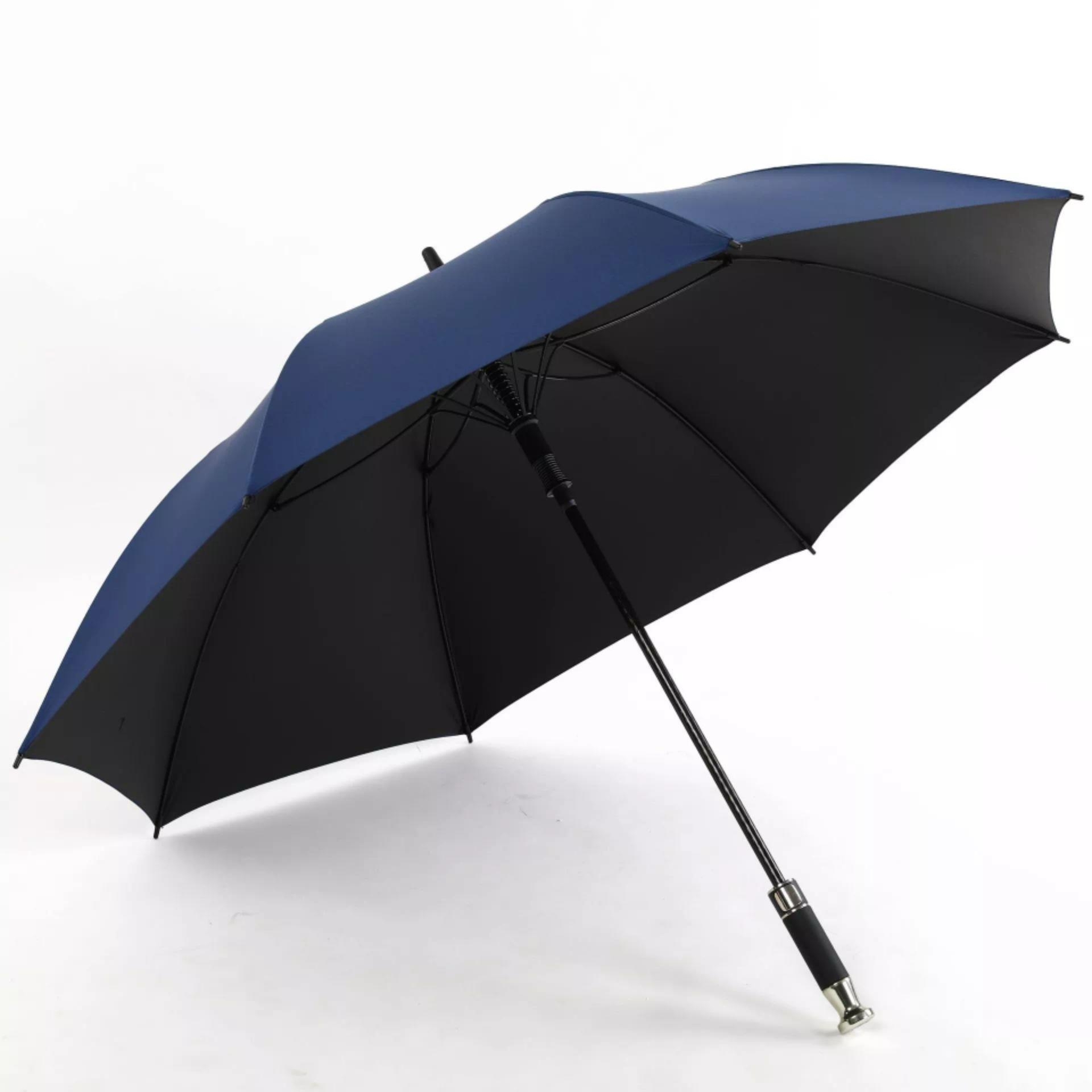 Guarda-chuva de golfe ventilado com logotipo personalizado de 121 cm e alça reta