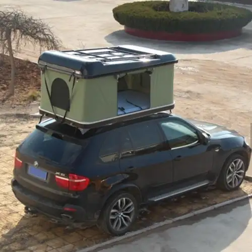 Tenda de cobertura rígida com rack