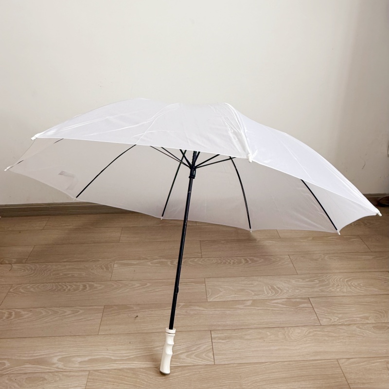 Guarda-chuva reto publicitário branco