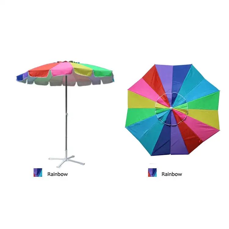 Rainbow Color Patio Praia guarda -chuva